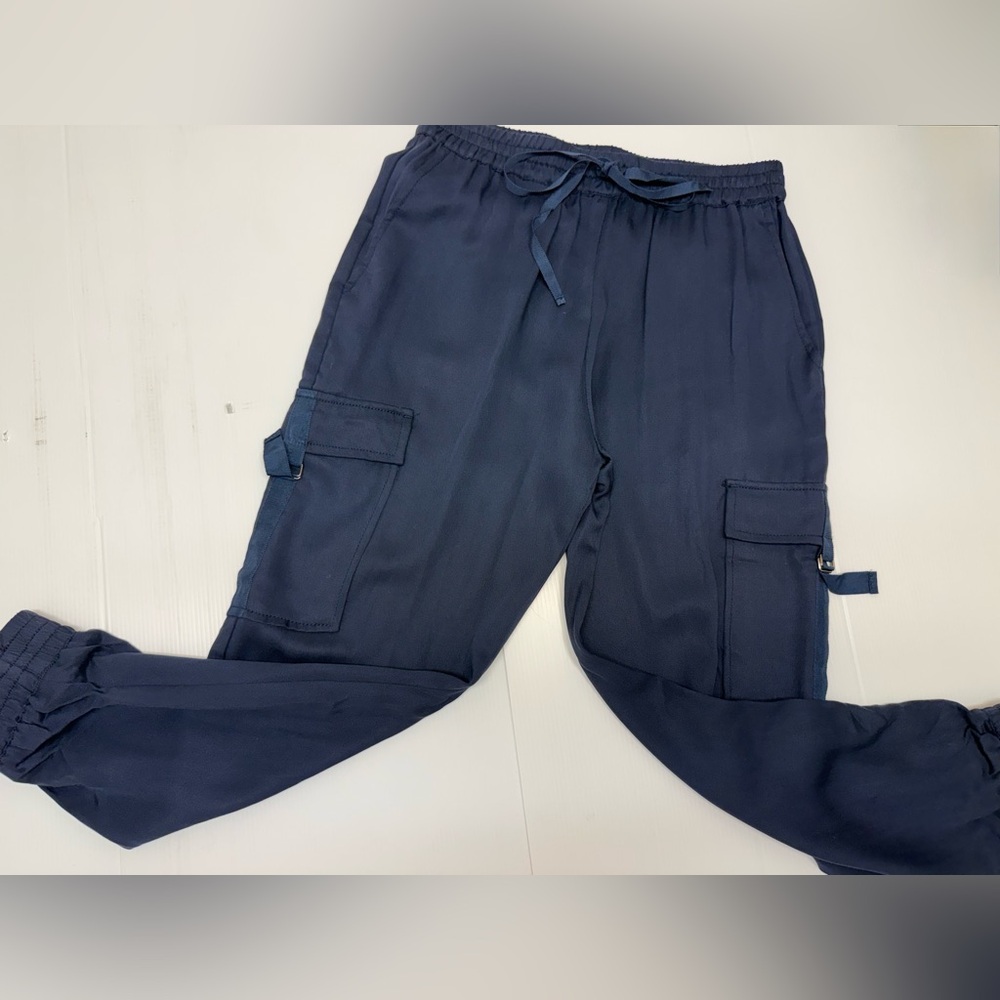 Women's Navy Cargo Trousers